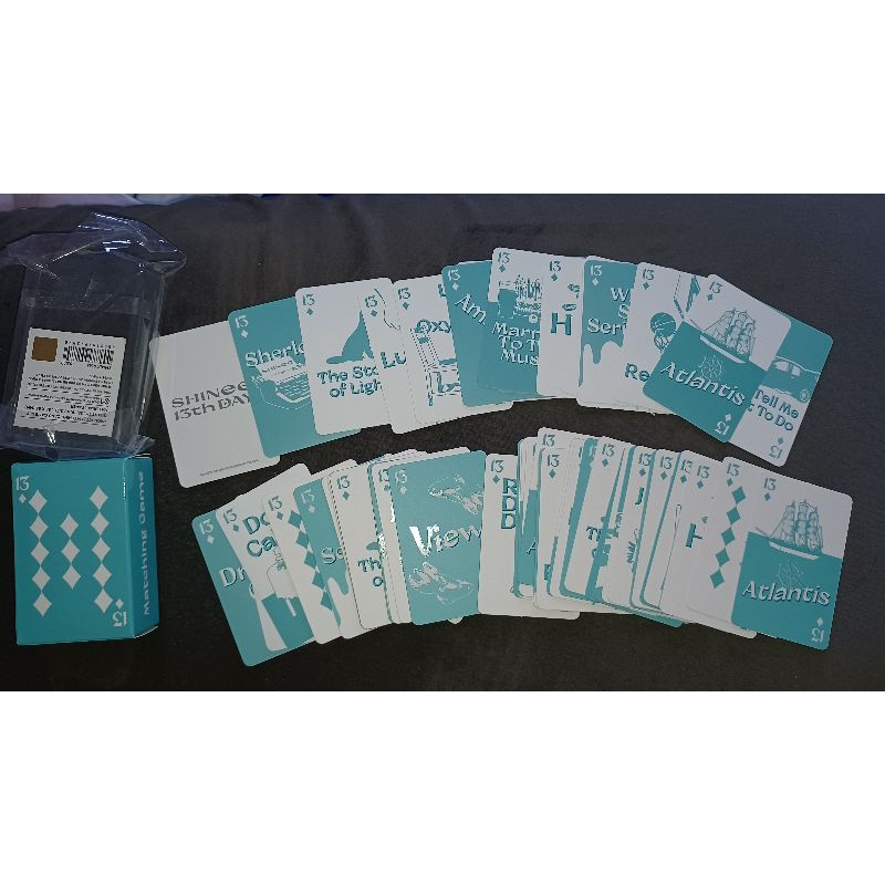 MATCHING CARD GAME SET SHINEE 13TH DAY(game card only)