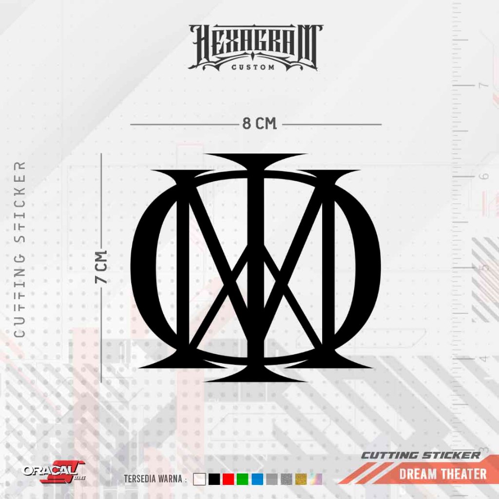 Cutting Sticker  Dream Theater Band Logo | Stiker Cutting Logo Band Dream Theater
