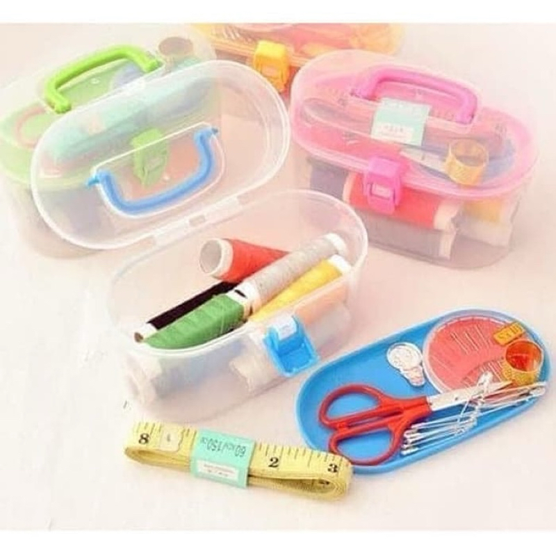 1 Kotak Set Alat Jahit Lengkap Perlengkapan Jahit