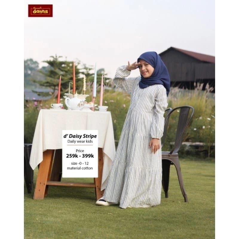 ABAYA GAMIS ANAK PEREMPUAN  DAILY DAISY by DANNIS COLLECTION