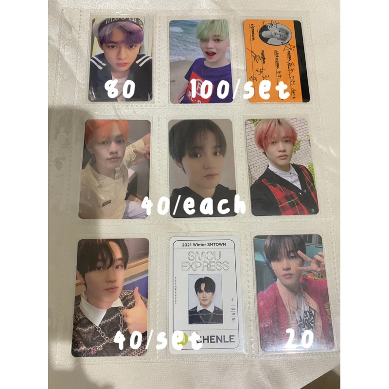 Official PC NCT Dream Chenle We Go Up PC sticker, we go up pc + crew card, we boom kihno, reload kih