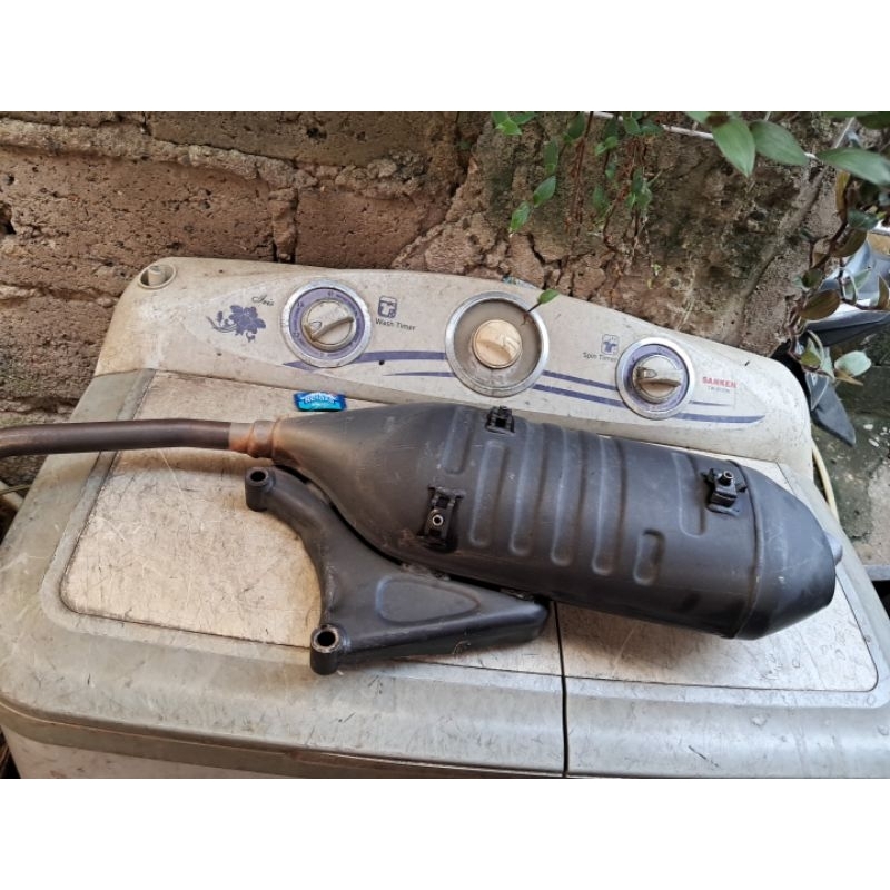 Knalpot sprint primavera s iget i get original vespa matic modern ori copotan standar layak pakai ke