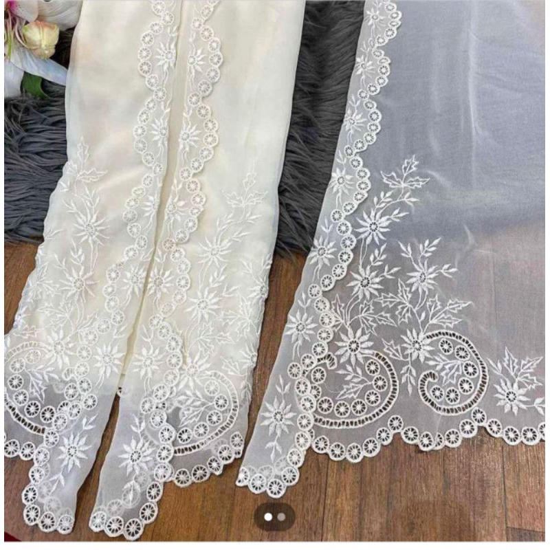 kain kebaya Bali bordir special model leher lipat