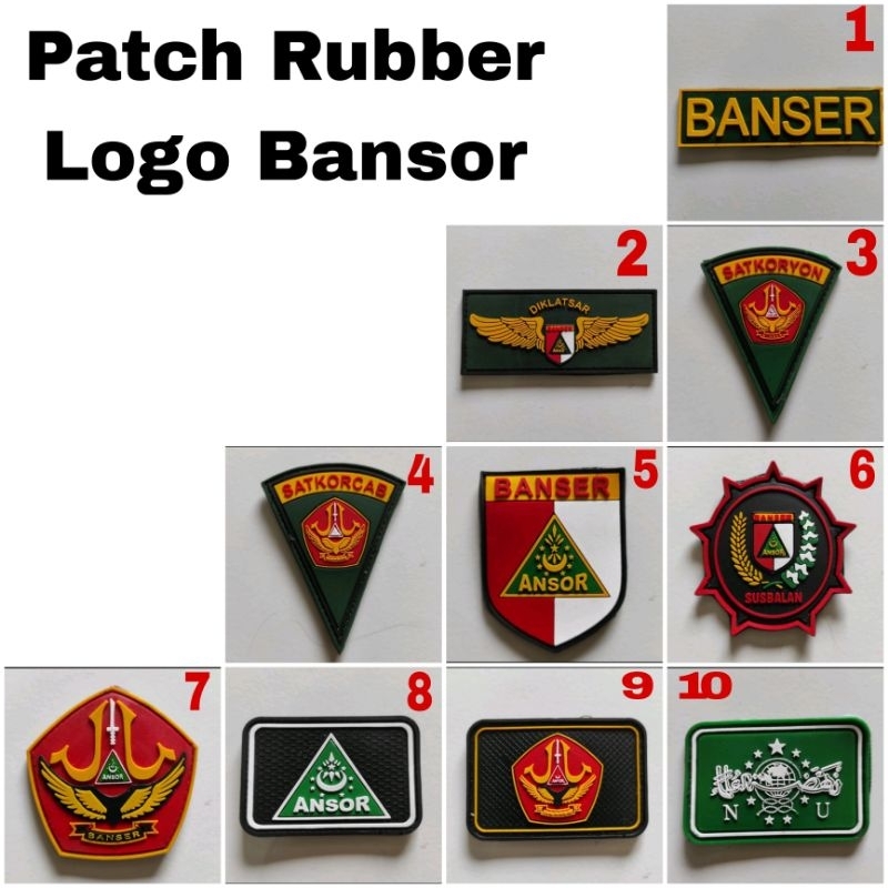 Patch Rubber Logo Bansor/NU
