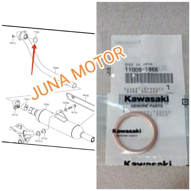 paking knalpot W175 original