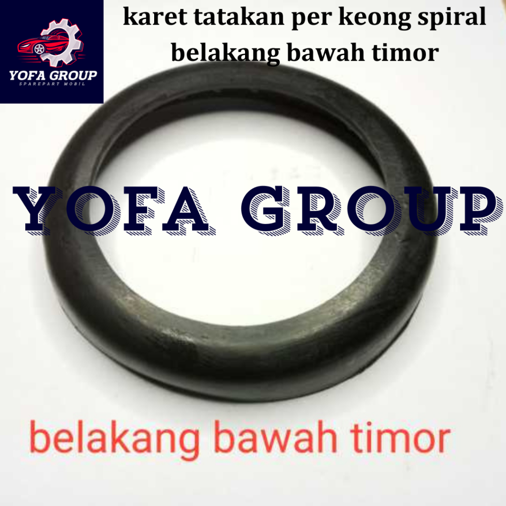 SPAREPART MOBIL Karet Tatakan Per Keong Spiral Bagian Belakang Bawah Timor