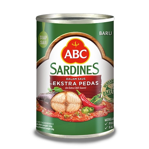 

Keren abis ABC SARDINES EXTRA HOT 155 GR SARDEN