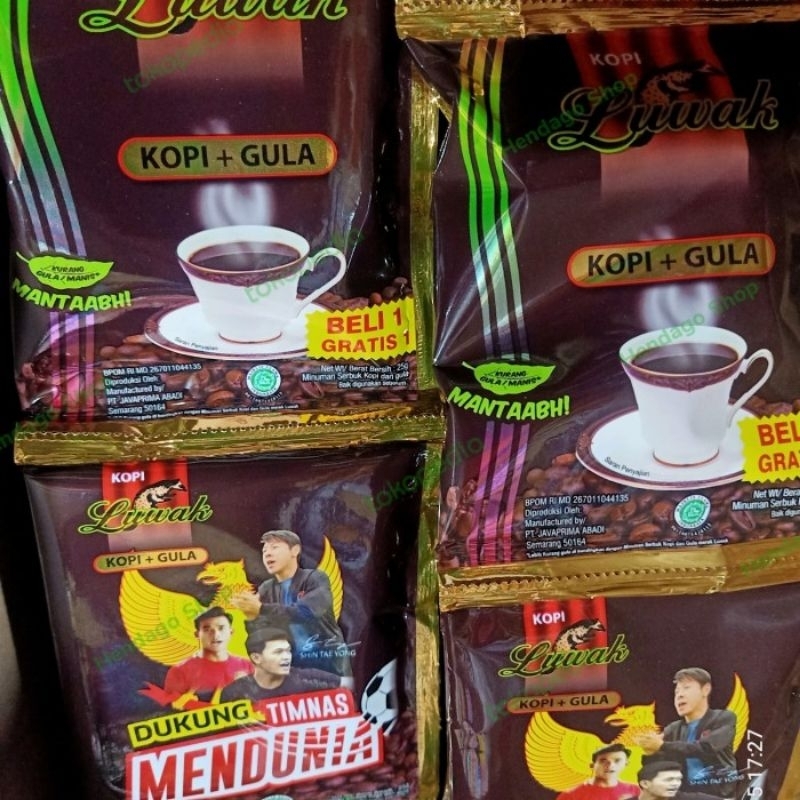 

Luwak Hitam Kopi + Gula ( 1 renceng isi 16 sachet)