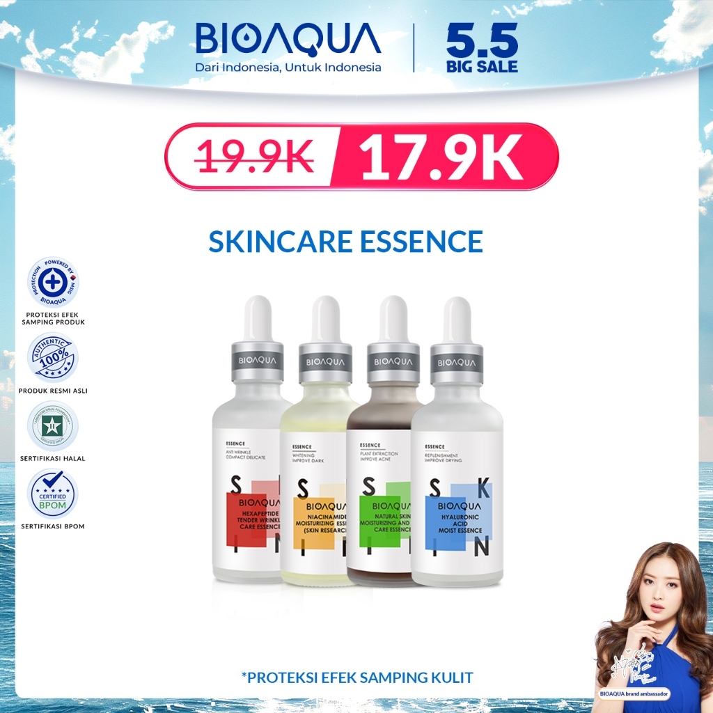 BIOAQUA HYALURONIC, ACNE, HEXAPEPTIDE SERUM