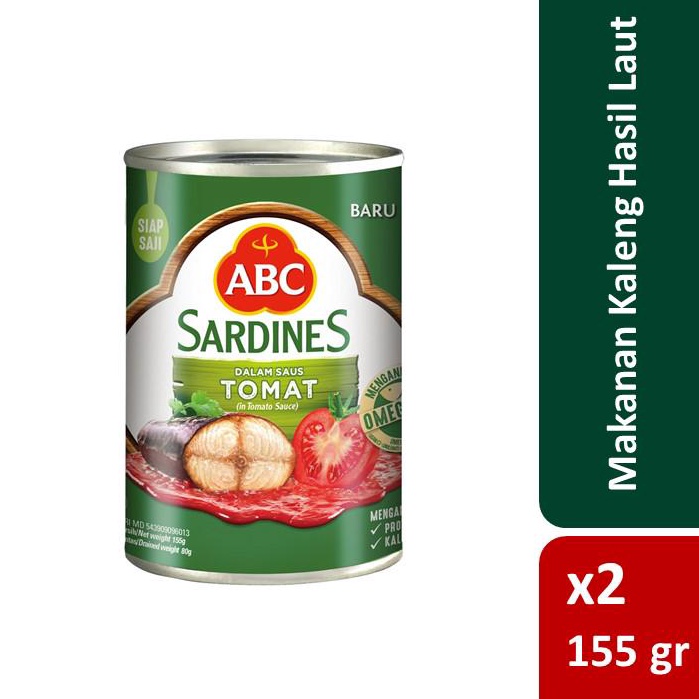 

Buruan Dapetin ABC Sarden Saus Tomat 155 g x2