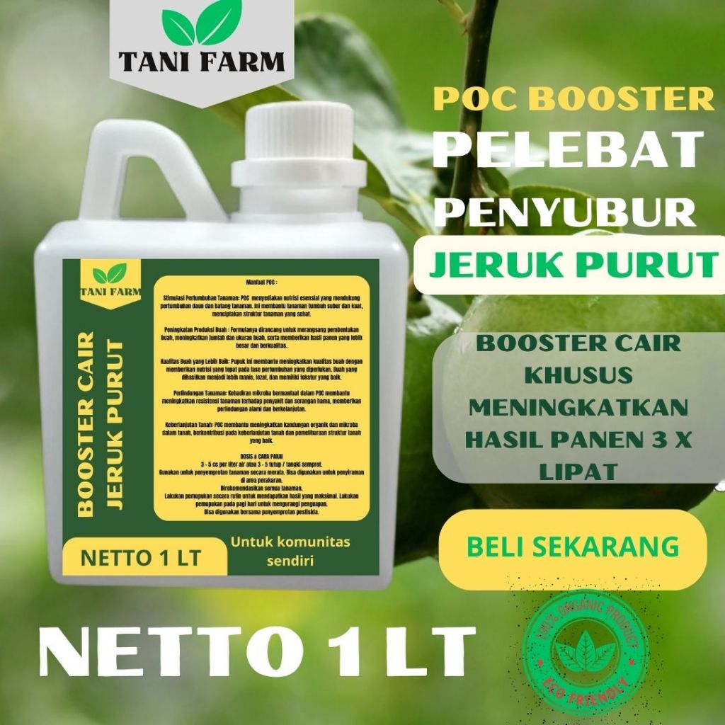 RTF Pupuk Booster Jeruk Purut Pupuk Cair Jeruk Purut Pupuk Semprot Untuk Tanaman dan Jeruk Purut