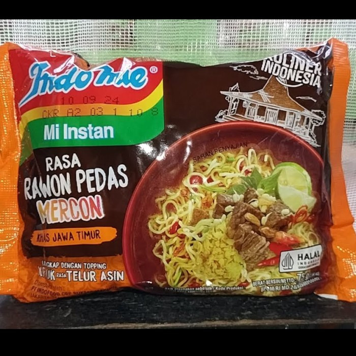 

Mie Instan Indomie Rawon Pedas Mercon 75gram