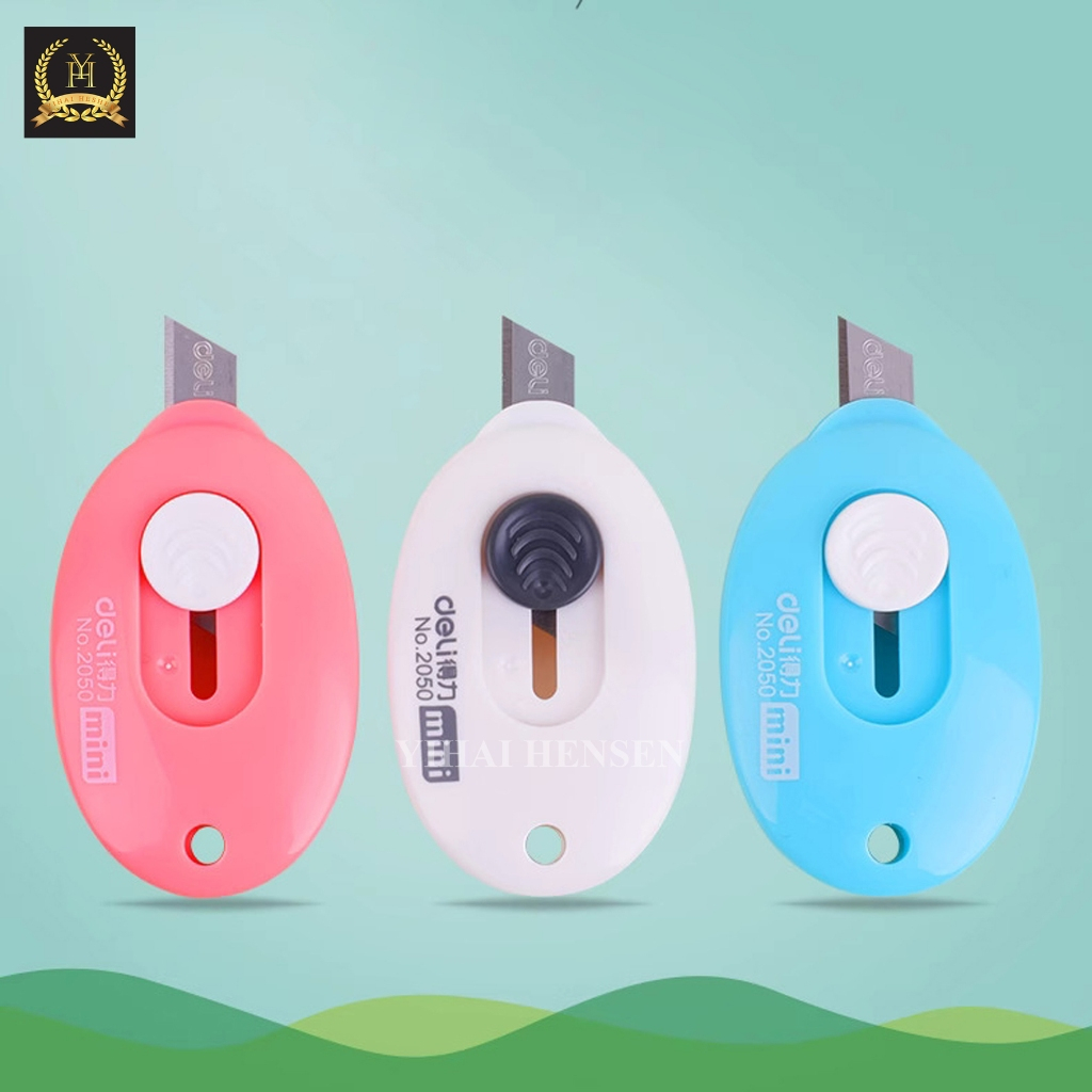 

[Y&H] Deli Cutter Mini 3 Colour Desain Simple Pisau Kecil Portabel Lucu -YH4001