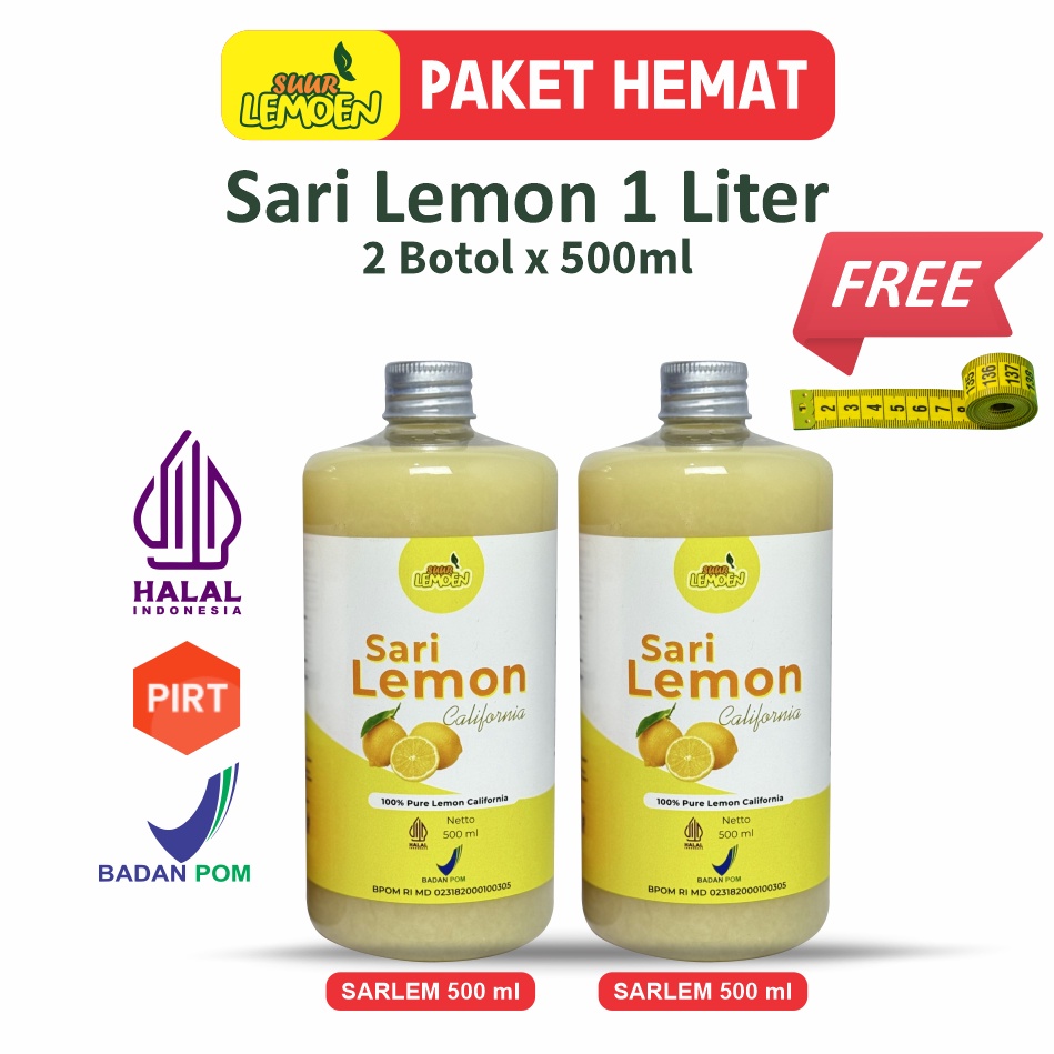 

Official Shop 1 Liter Fresh Sari Lemon Murni Jus Untuk Diet Pelangsing Badan Alami Dengan Bahan Lemon California by Suur Lemoen ID