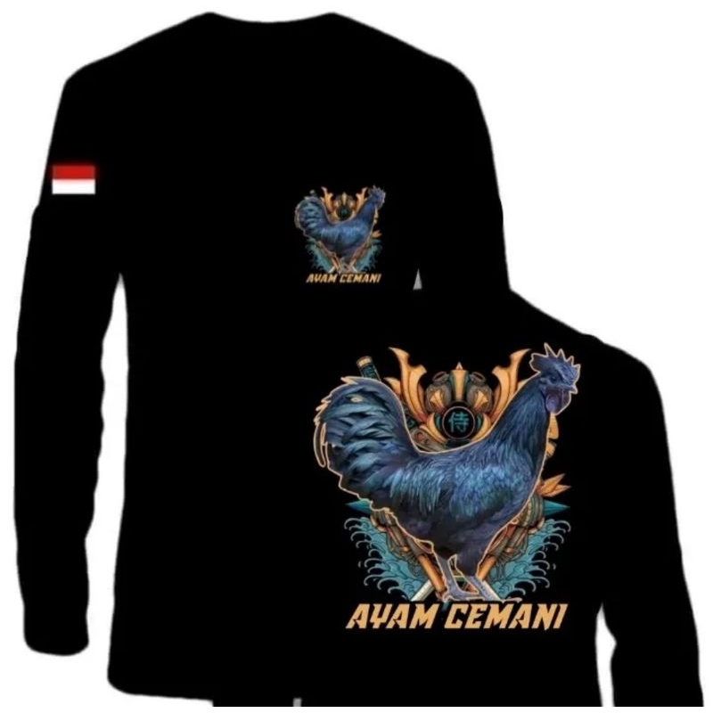 KAOS LENGAN PANJANG AYAM CEMANI