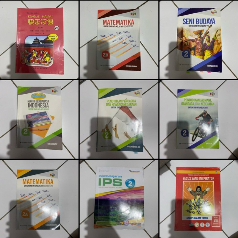 

[preloved] Buku pelajaran anak kelas 8 SMP Penerbit Erlangga