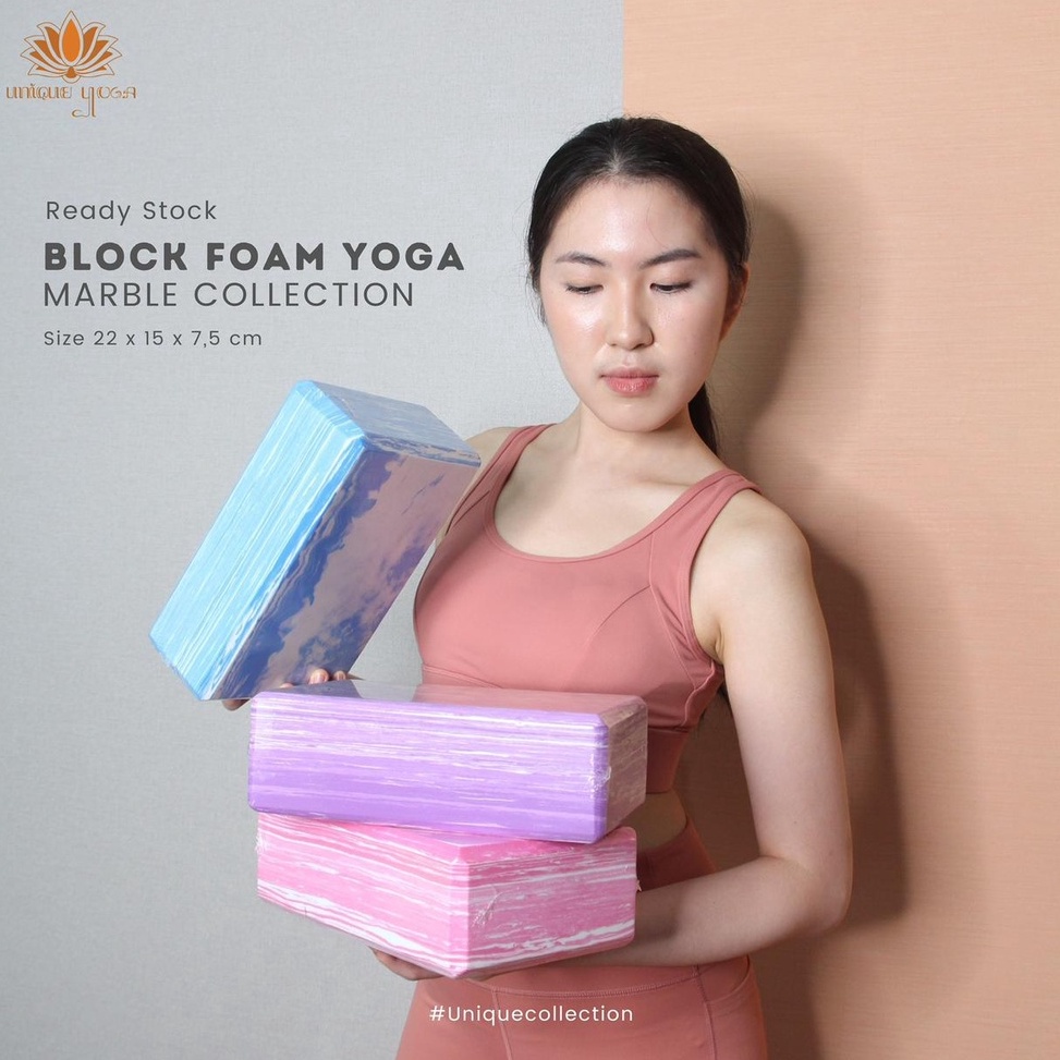 KODE J1J9 Yoga Block Murah  Block Foam Yoga  Block Yoga Corak Marble  Balok Yoga Murah  Balok Yoga F