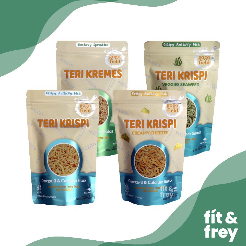 

Restock GOGOFIELD Teri Krispi Teri Kremes No MSG Crispy Anchovy Taburan Mpasi