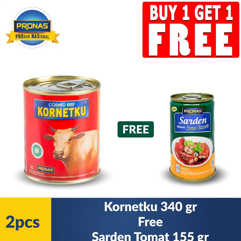

Yang Terbaik CO Kornetku Kornet Sapi 34 gr Free Sarden Tomat 155 gr