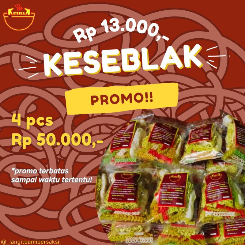 

KESEBLAK (PROMO 4pcs)