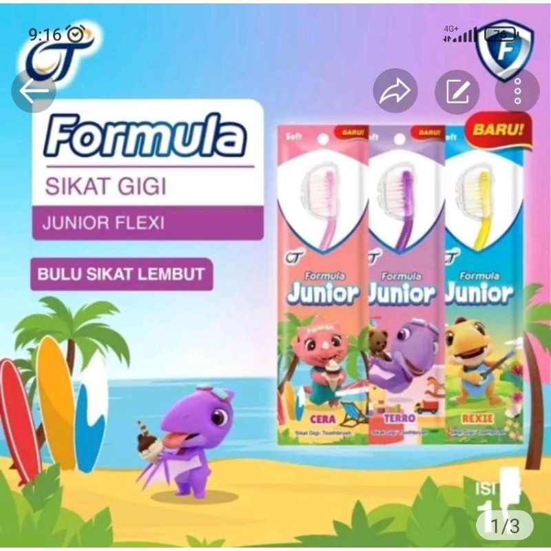 sikat gigi formula junior
