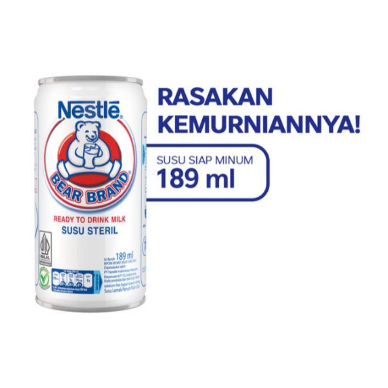 

Nestle Bear Brand — Susu steril siap minum 189ml