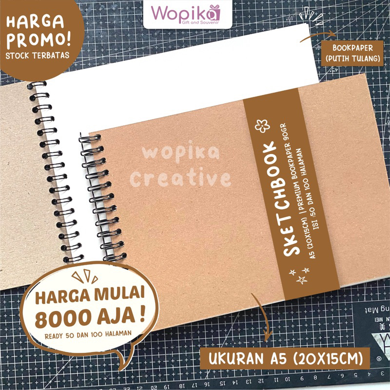 

SKETCHBOOK, NOTEBOOK, SKETSA BOOK A5 PREMIUM