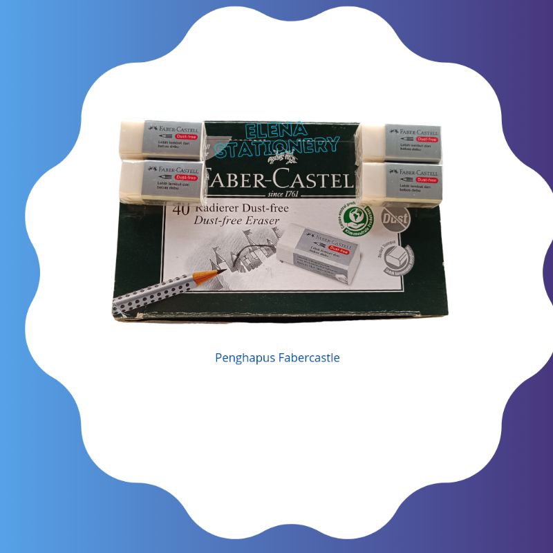 

penghapus fabercastell putih