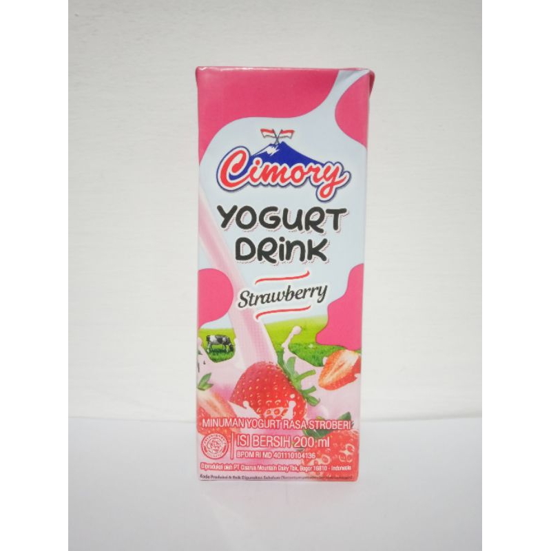 

minuman yoghurt Cimory rasa strawberry 200ml