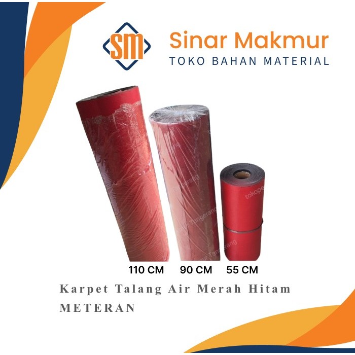 Karpet Talang Air Merah Hitam