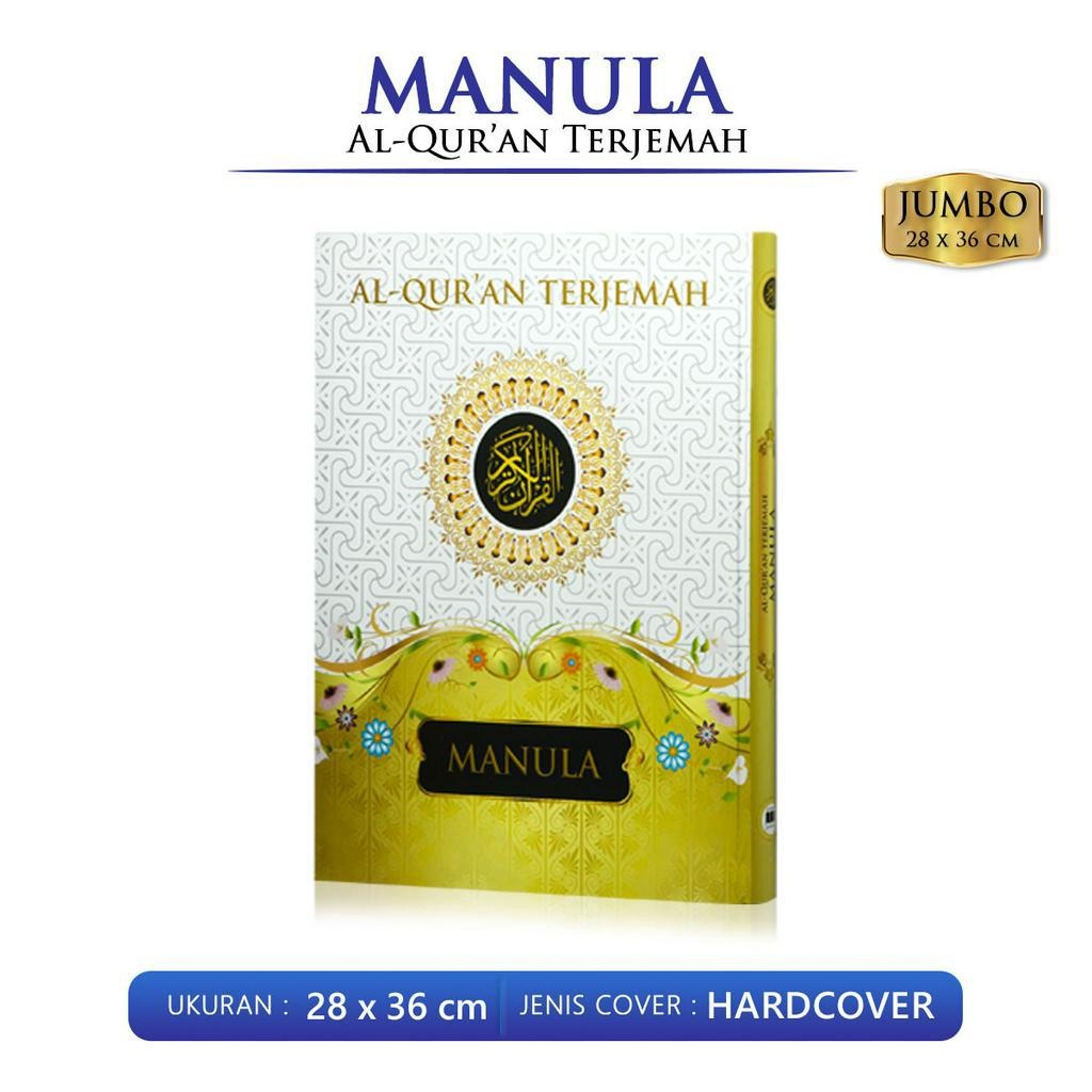AlQuran Terjemah Manula Jumbo A3 Hard Cover HVS Quran Lansia Besar Pustaka Mantiq