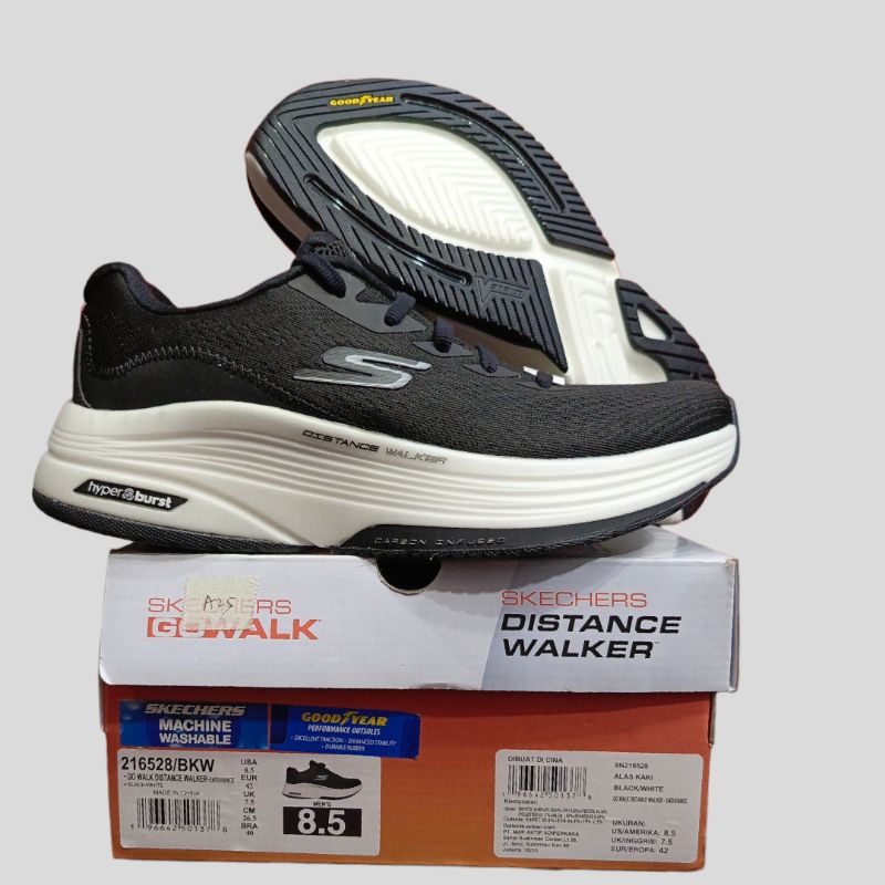 SKECHERS CARBON PLATE DISTANCE WALKER CARBON INFUSED GODYEAR ORIGINAL RESMI PT.MAP SEPATU LARI PLAT 