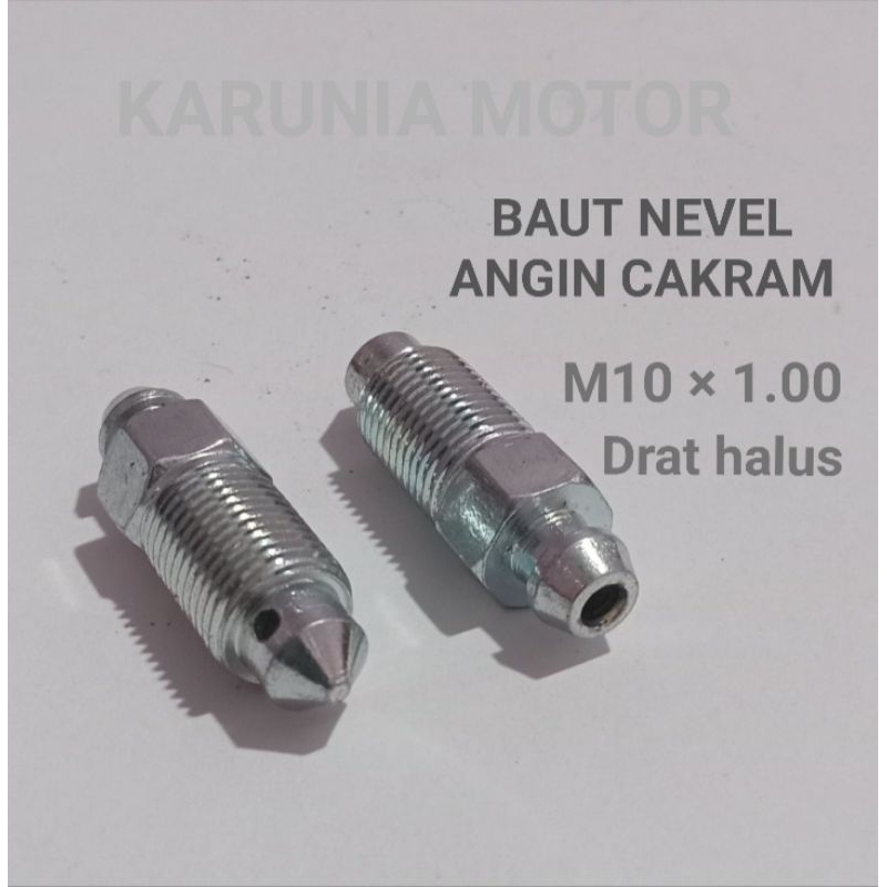 Baut Nevel Nepel Rem Cakram Mobil M10 ( Drat 14an ) Nevel Pembuangan Angin Vakram