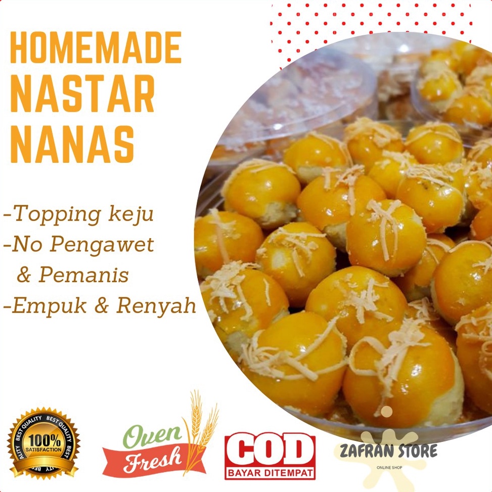 

Terkini Grosir Kue Nastar Nanas Wisman Toping Keju Isi 25 gram 14 kg Kue Kering Cemilan KeluargaTermurah