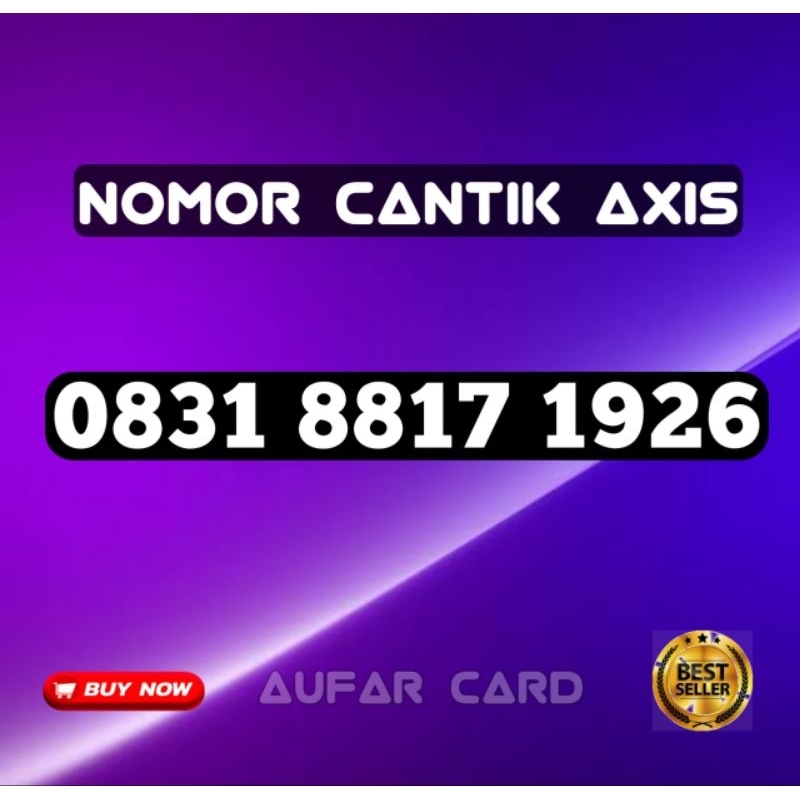 Kartu Perdana Nomor Cantik Axis 1926 Tahun NU 1926
