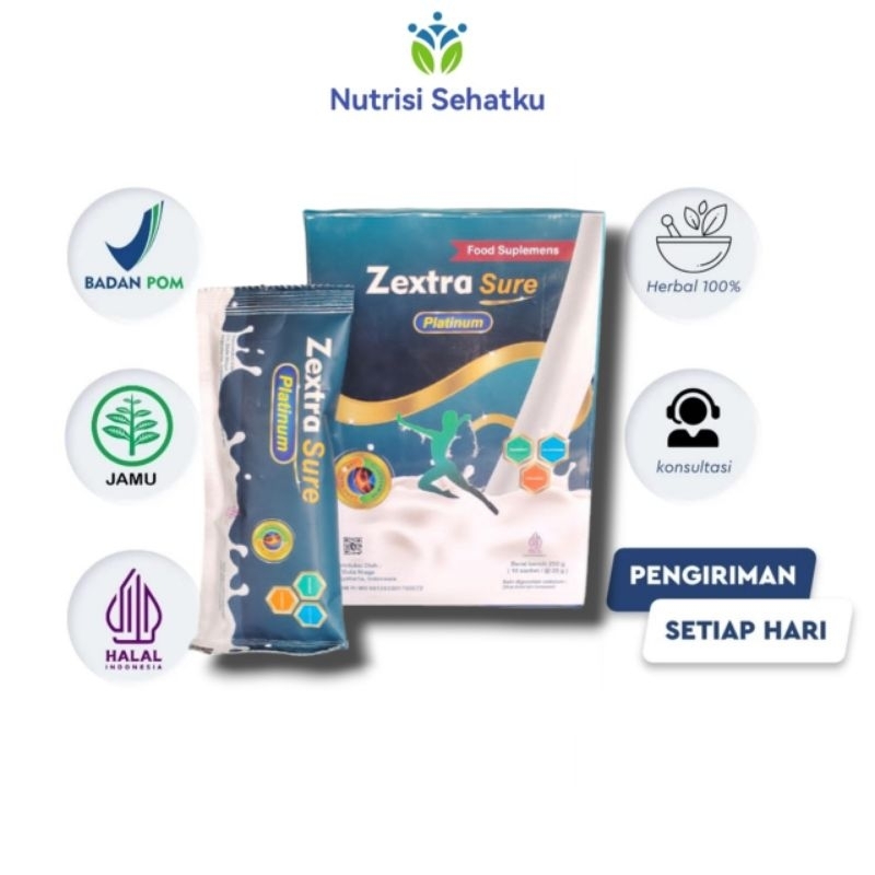 Zextra Sure Gold Milk Susu Vitamin Nyeri Sendi Otot Keram Kesemutan