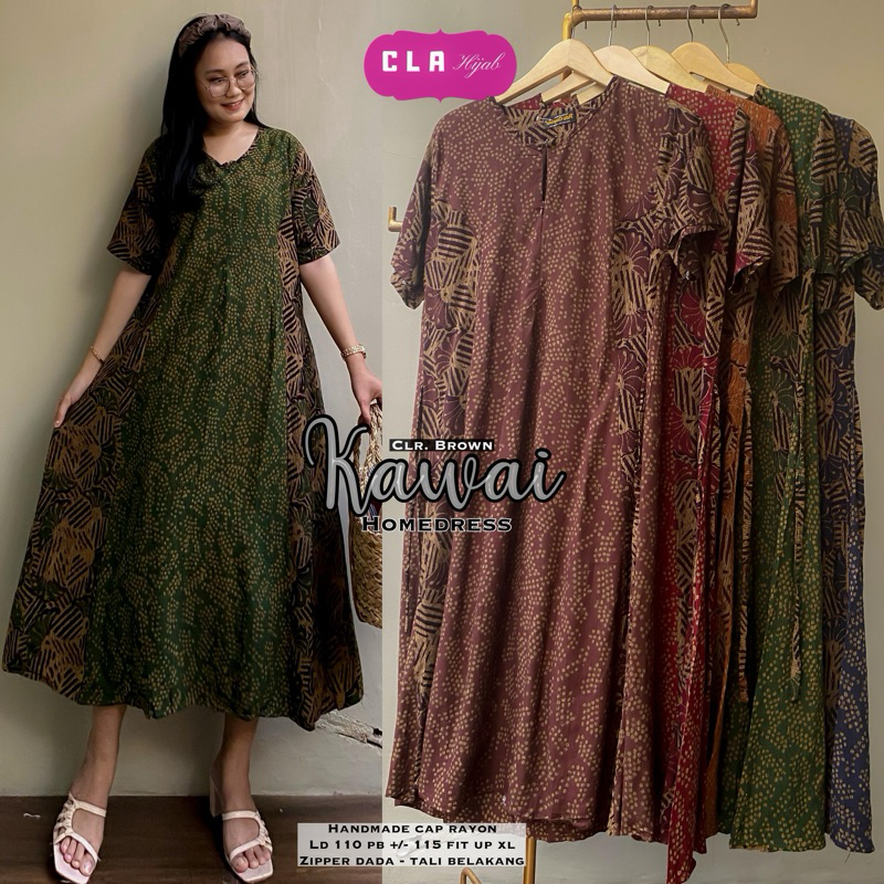 Kanvai Homedress | Daster Batik | Daster Rayon by CLA Hijab