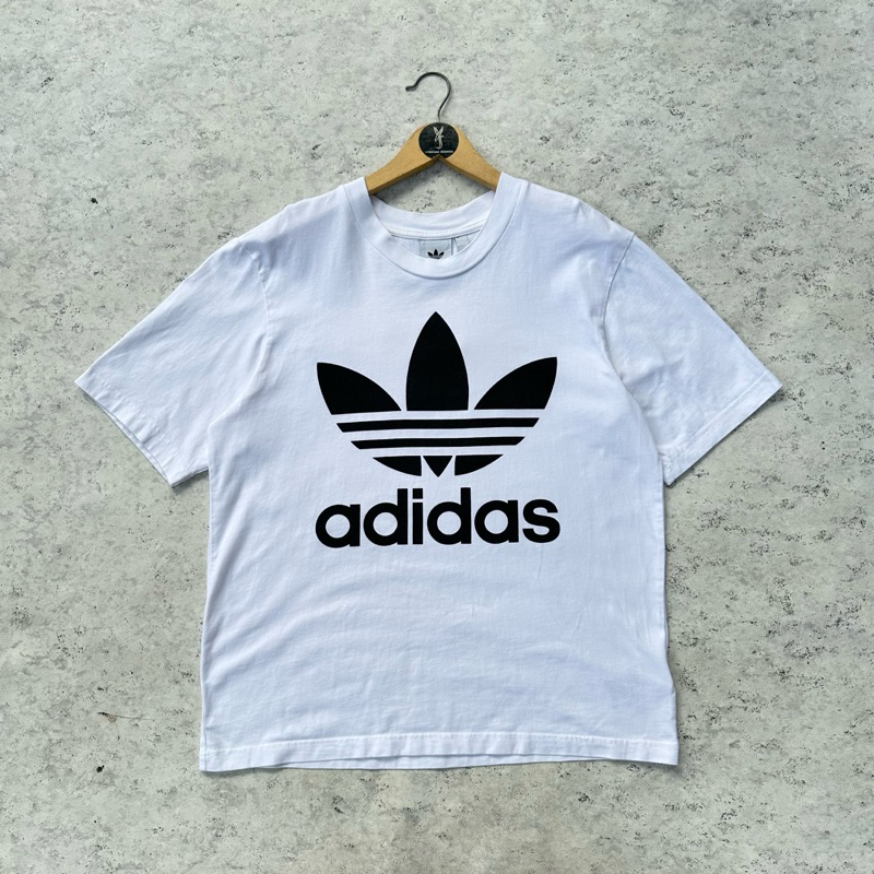 KAOS PUTIH ADIDAS TREFOIL