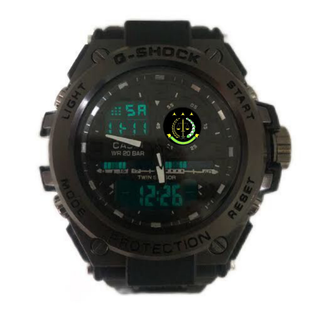 G SHOCK CASIO Jam Tangan Pria KEJAKSAAN PENGADILAN DIGITAL ANALOG DUAL TIME ANTI AIR Hitam Merah Ker