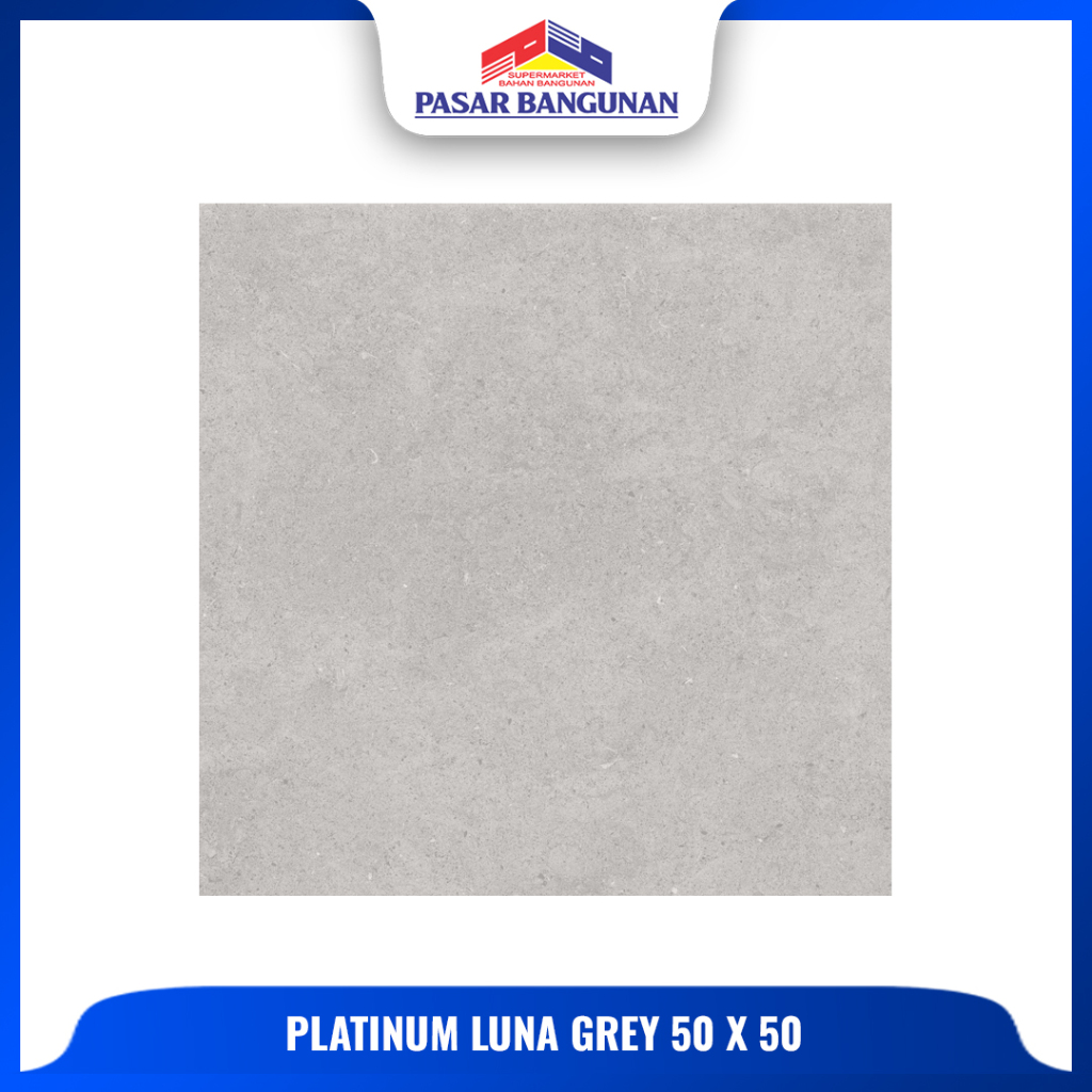 Platinum Keramik Lantai Luna Grey 50x50 Doff KW 1