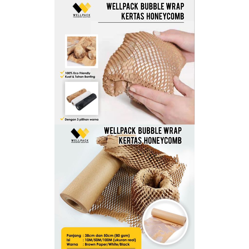 

HoneyComb Wellpack (Bubble Wrap Kertas)