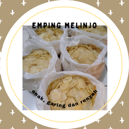 Emping melinjo mentah 1 kilo gram