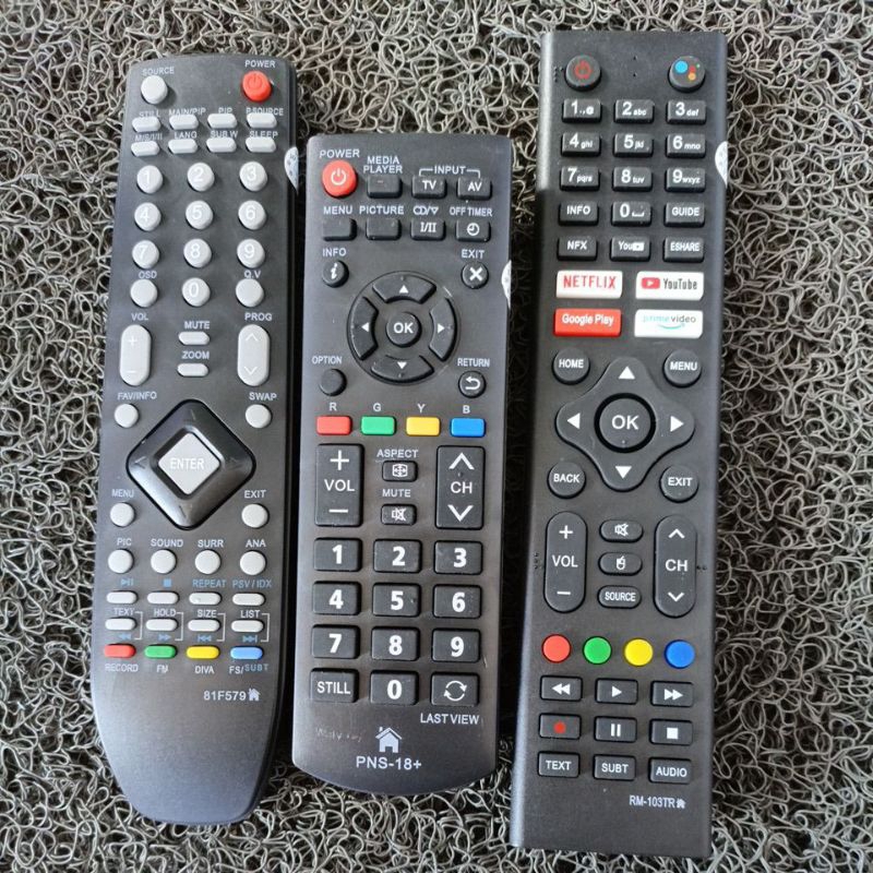remote politron smart TV tabung LED plasma viera