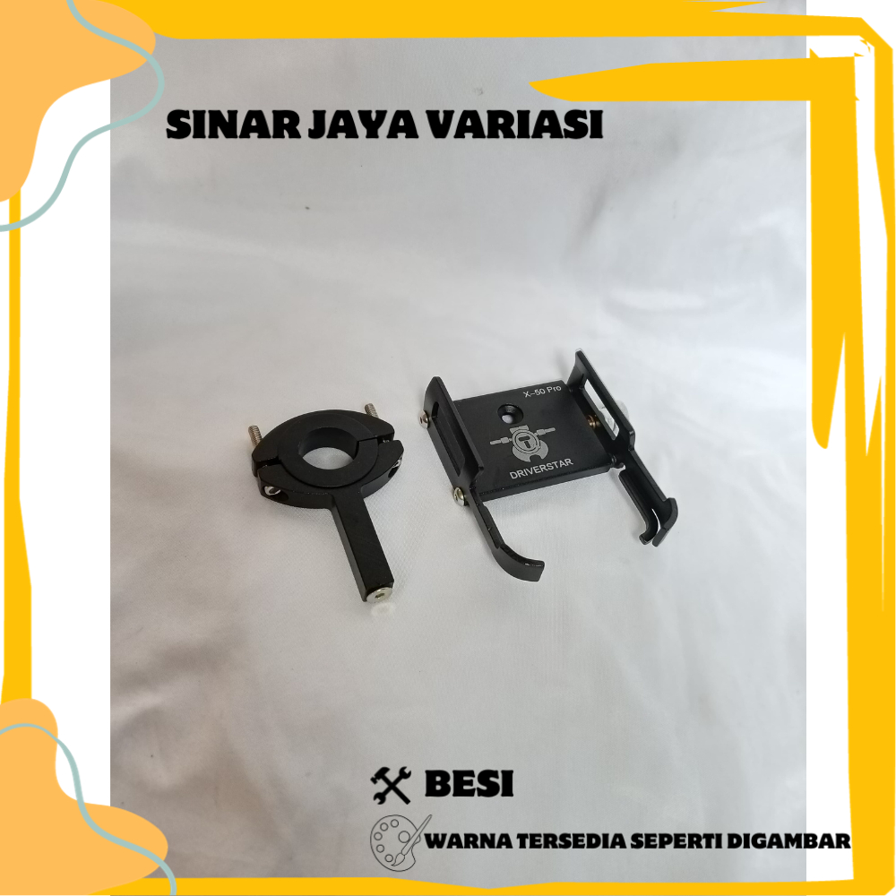 HOLDER HP MOTOR DUDUKAN PONSEL ALUMINIUM HOLDER LOGAM HANDPHONE MOTOR SCOOPY PCX VARIO NMAX AEROX LE