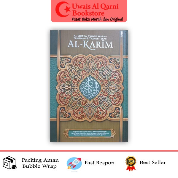 BEST SELLER AL QURAN TAJWID WARNA TERJEMAH & TRANSLITRASI AL KARIM - BERAS ALFATH