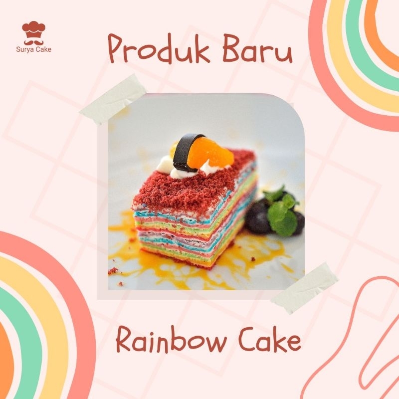 

Rainbow Cake Persegi by Surya Cake