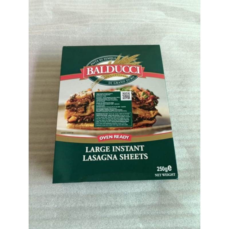 

BALDUCCI LARGE LASAGNA INSTANT SHEET 250GR/LASAGNA SHEET/LASAGNA