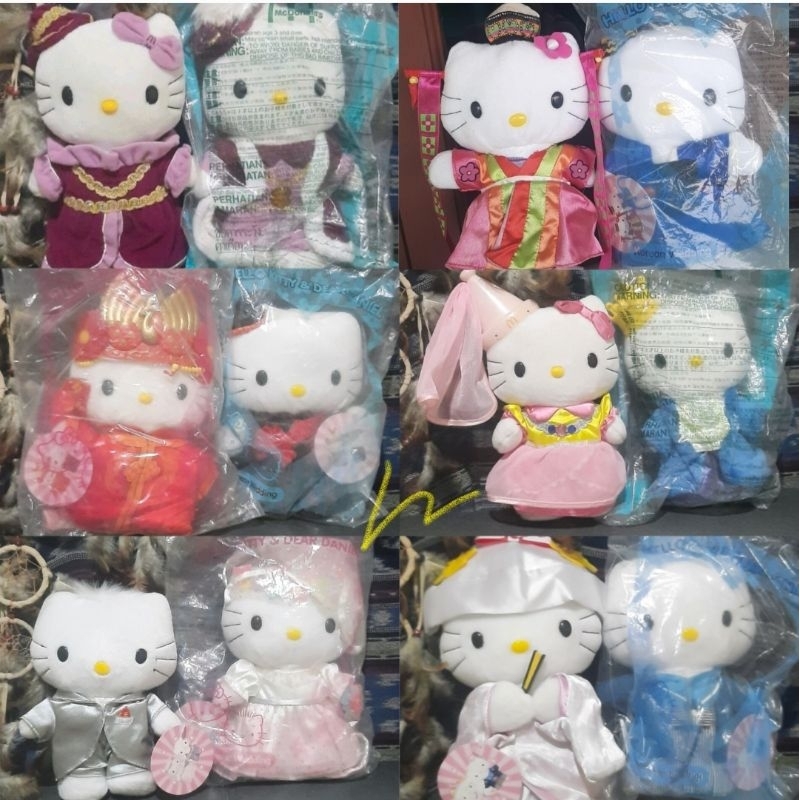 HARGA SEPASANG Boneka Hello Kitty HK Pengantin Pasangan Sepasang Couple Wedding BERBRAND | Kado Pern