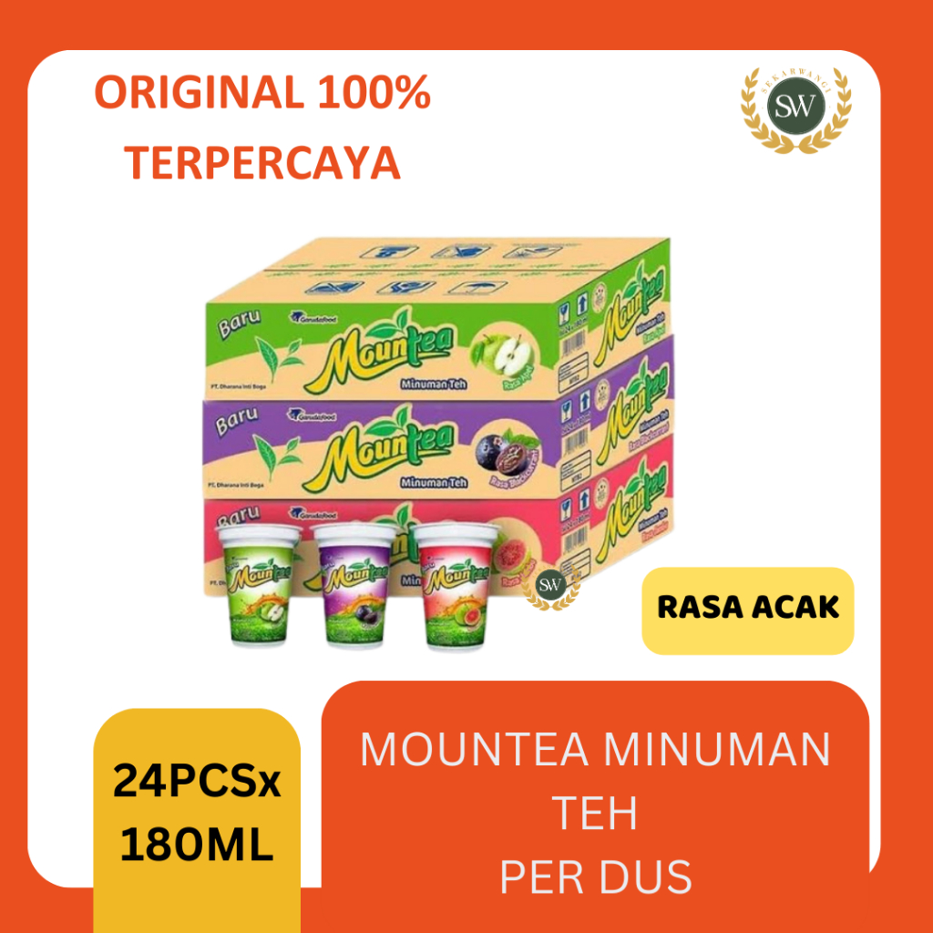 MOUNTEA MINUMAN TEH - PER DUS - ISI (24PCSX180ML)