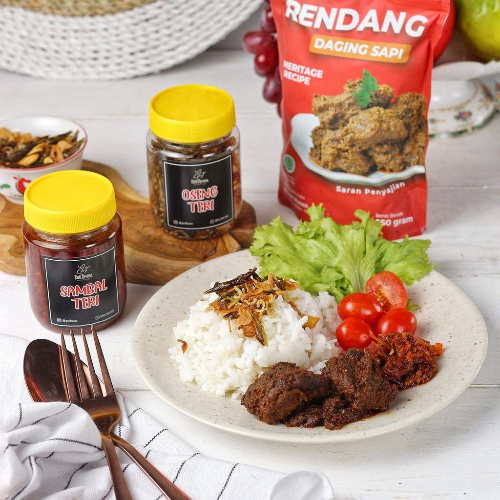 

Rendang Daging Sapi Instan 250 Gram Orinal Khas Padang (Kemasan Praktis)